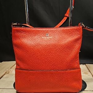 Women's Red Leather Shoulder Bag